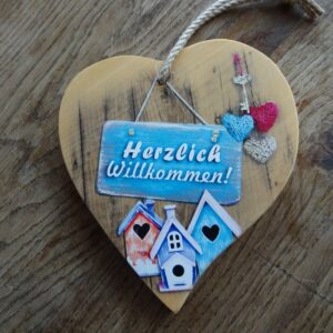 Holzherz - Herzlich Willkommen!
